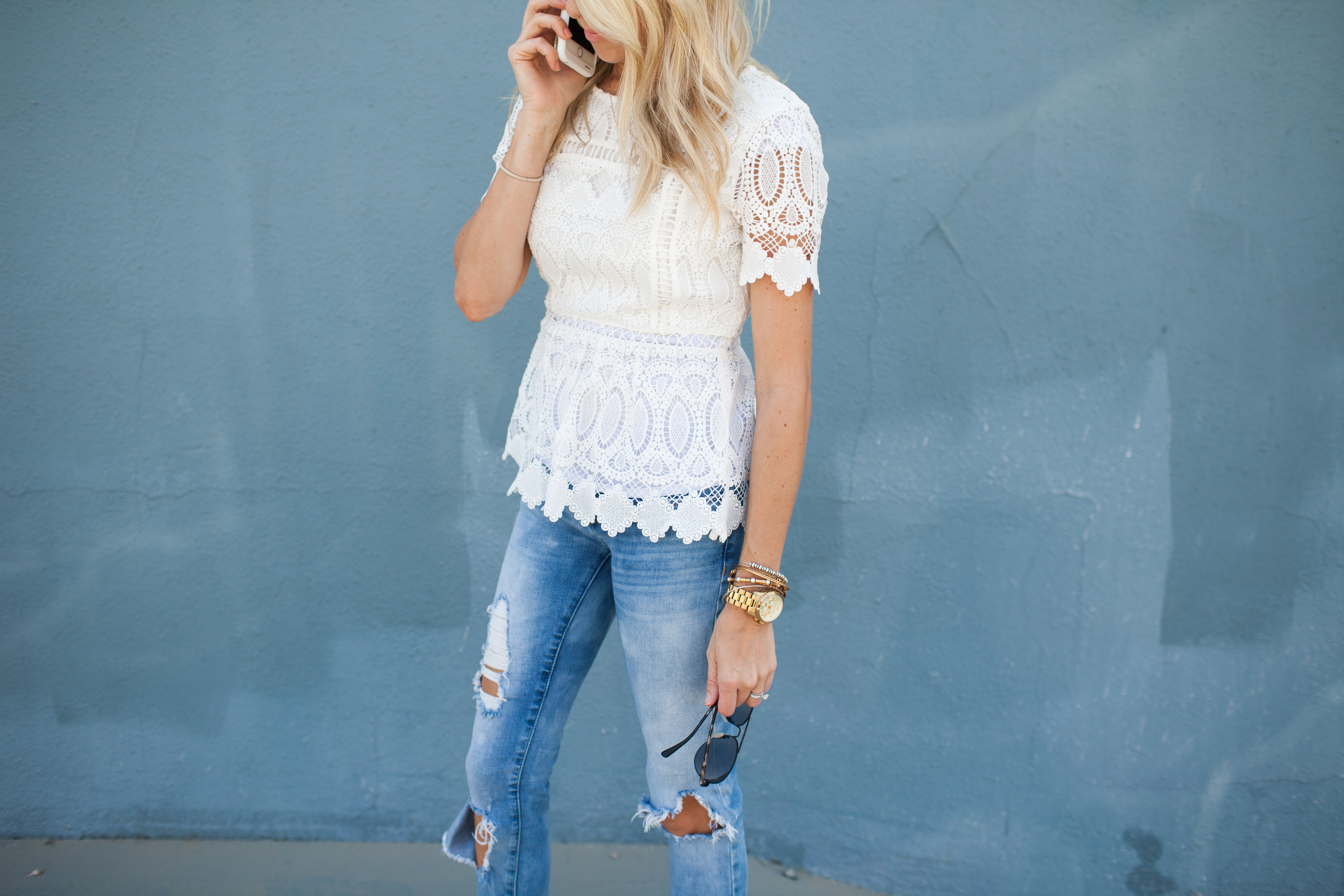 Kailee Wright_Floral Lace Top_Nordstrom