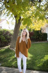 Kailee Wright_Burnt Orange Sweater