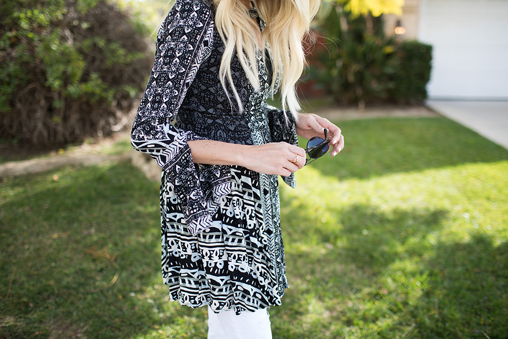 Kailee Wright_FP Black Pattern Dress