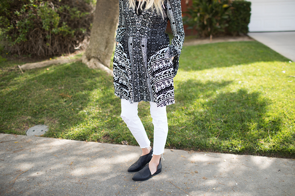 Kailee Wright_FP Black Pattern Dress