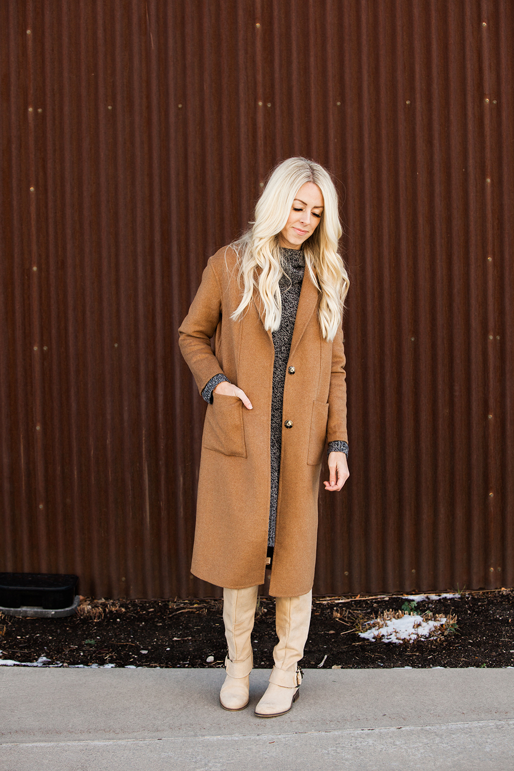 Kailee-Wright-brown Coat