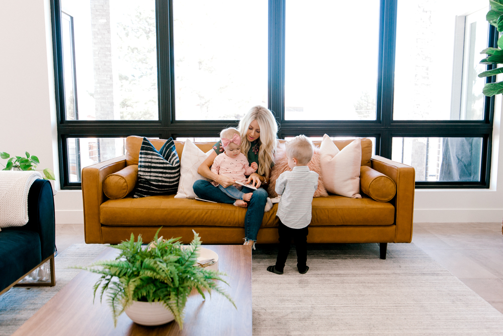 Kailee Wright Family Room article couch 