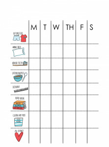 kailee wright printable chore chart