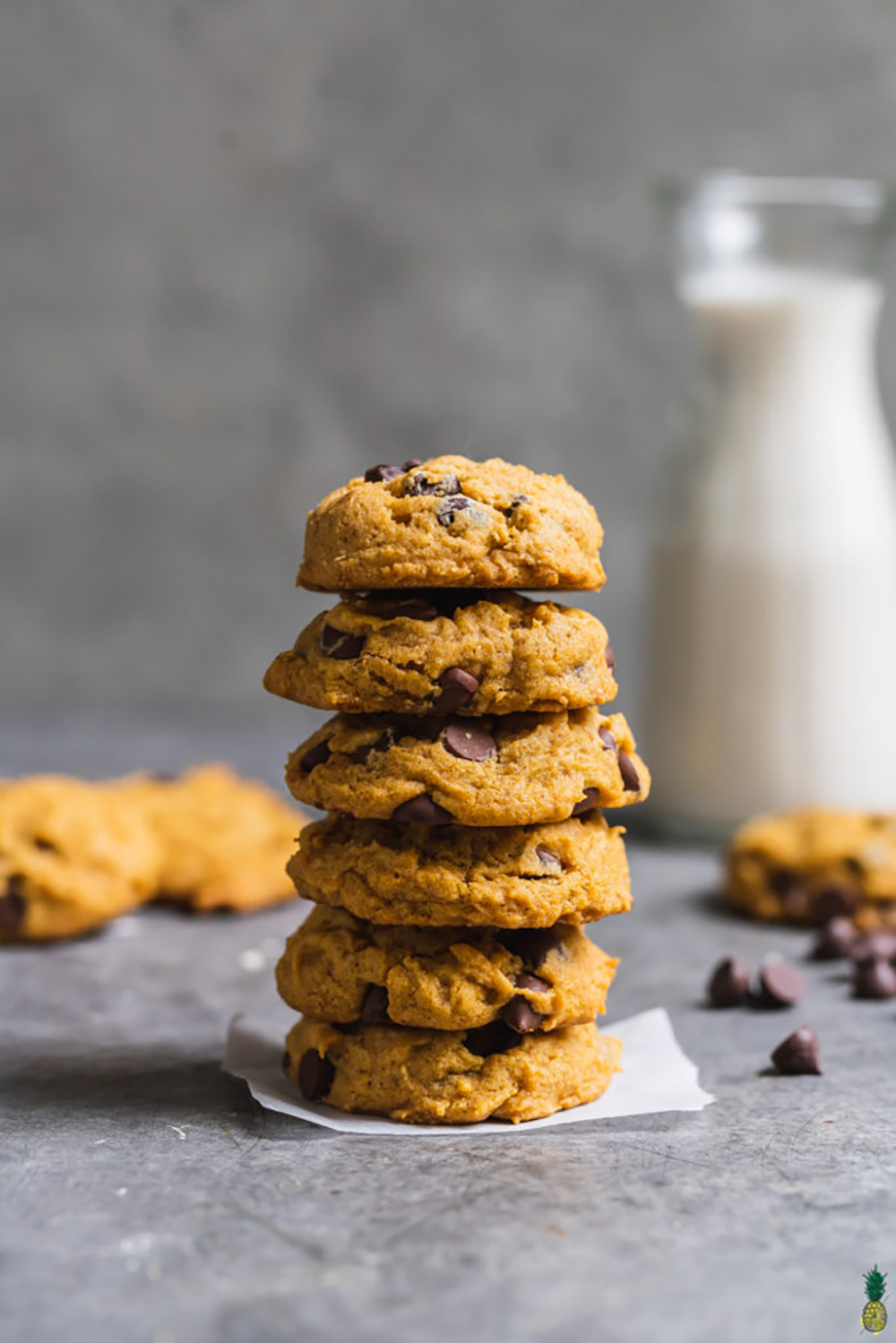 3 ingredient pumpkin chocolate chip cookie recipe