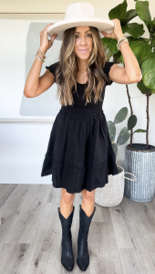 kailee wright black dress