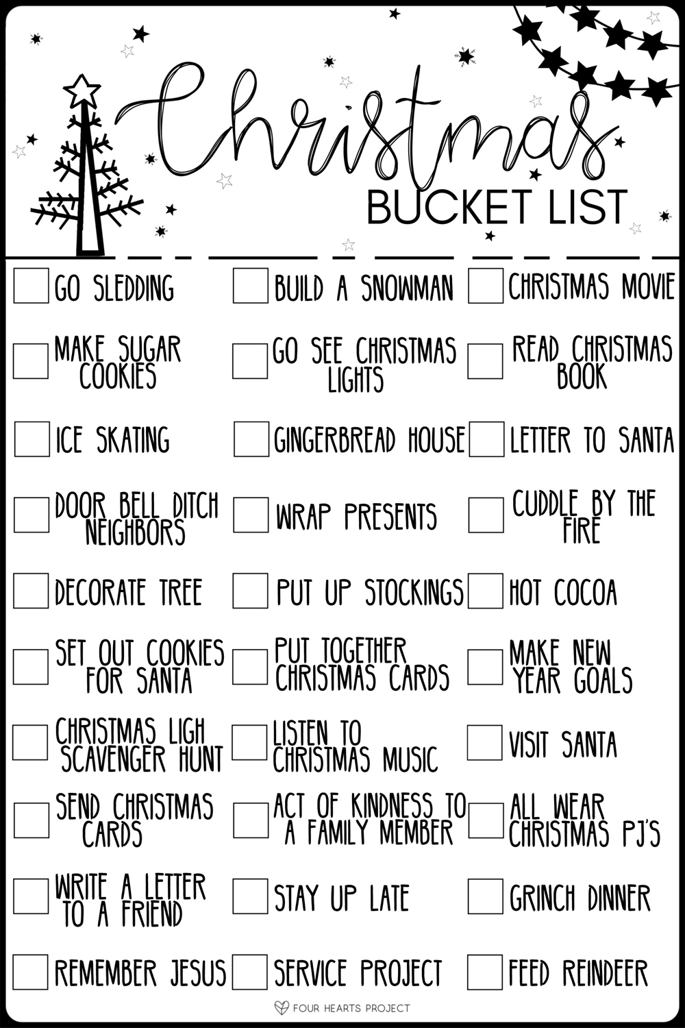 Fun Family Traditions Christmas Bucket List 