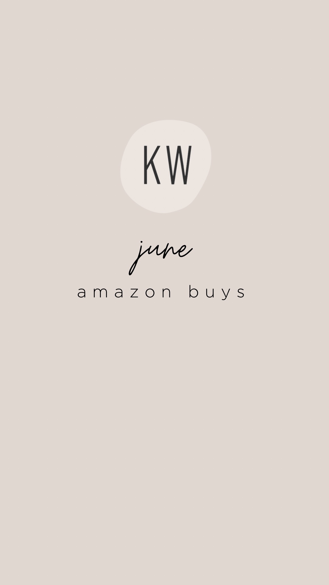 Kailee Wright June Amazon Buys