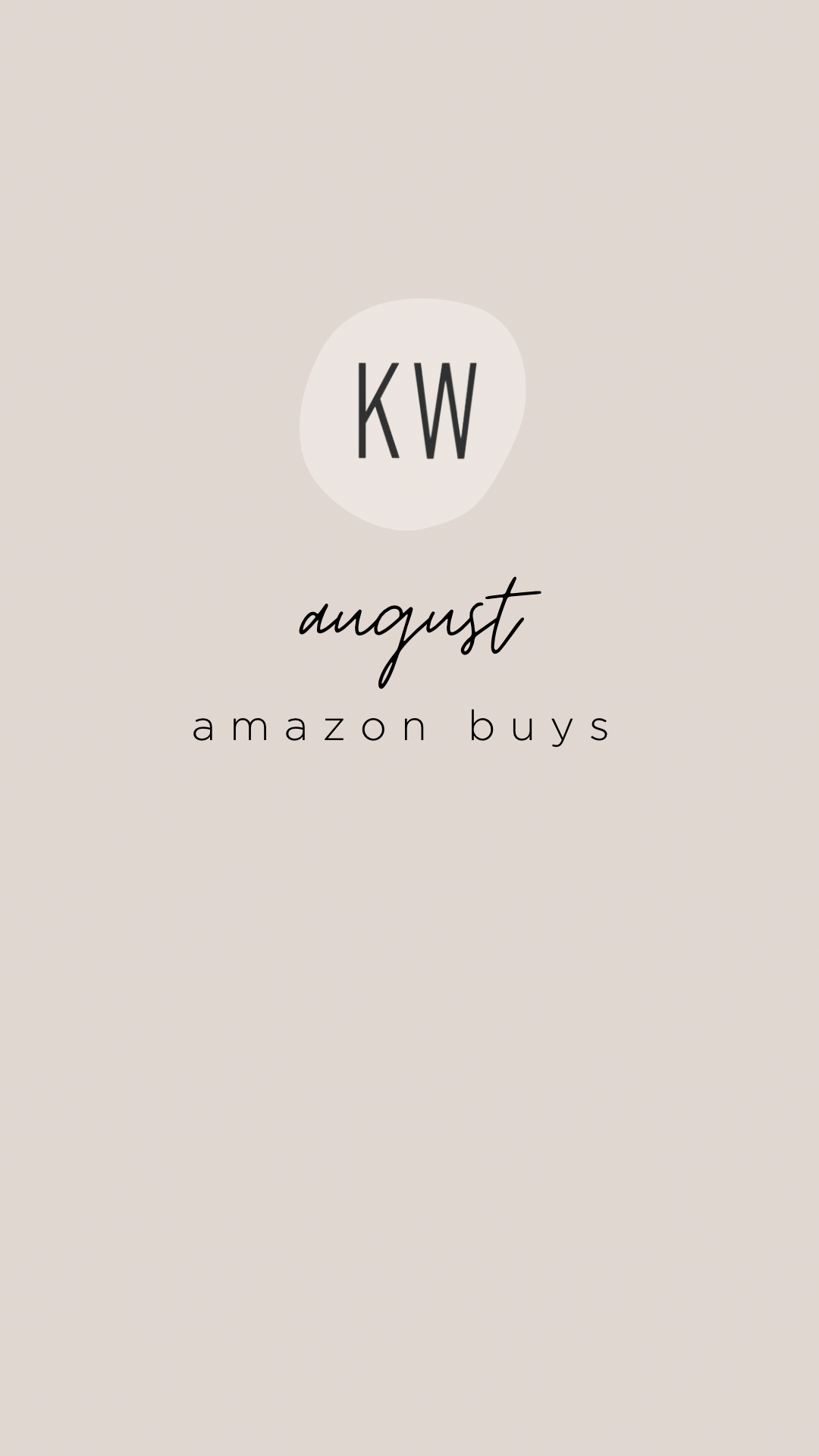 Kailee Wright August Amazon Buys 2024