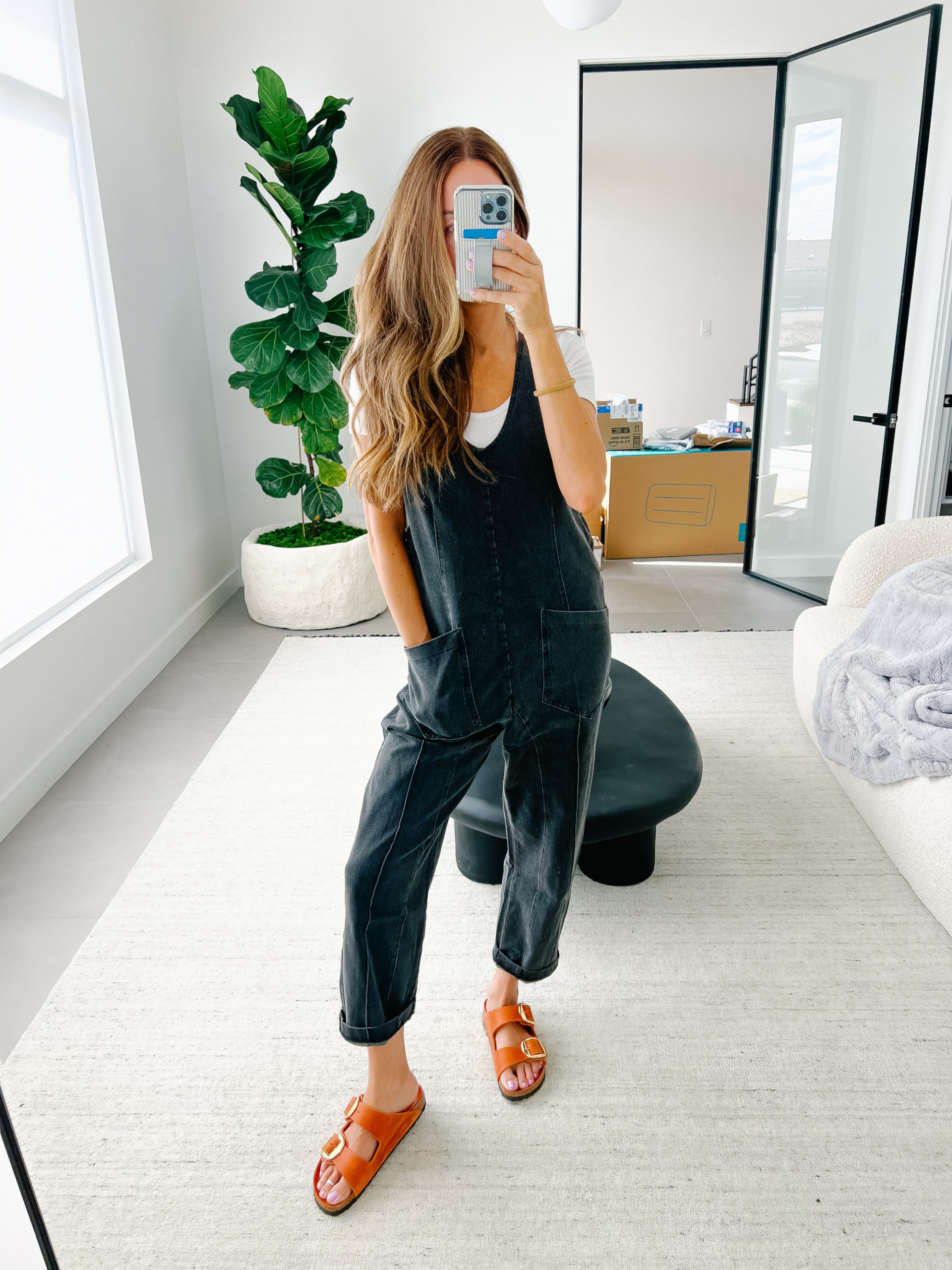 Kailee Wright Amazon Black Denim Jumpsuit